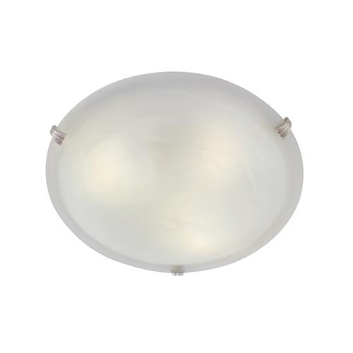 Eurolux - Alabaster Ceiling Light 300mm Satin Chrome