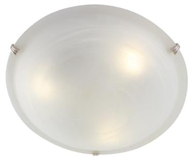 Eurolux - Alabaster Ceiling Light 400mm Satin Chrome