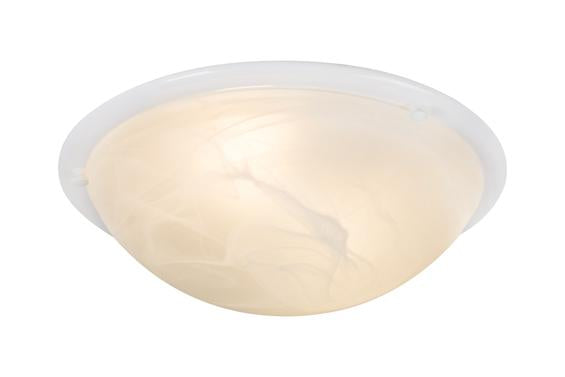 Eurolux - (Discontinued) Roma Alabaster Ceiling Light 400mm White