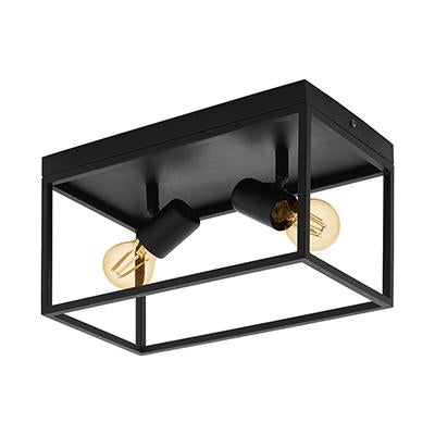 Eurolux - Silentina 2LT Ceiling Light 360mm Black