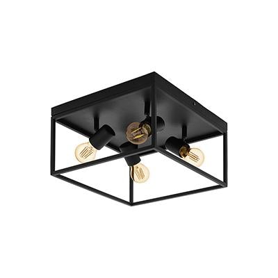 Eurolux - Silentina 4LT Ceiling Light 360mm Black