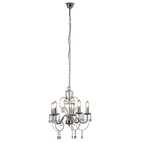 Eurolux - Cleo 5LT Chandelier 420mm Chrome