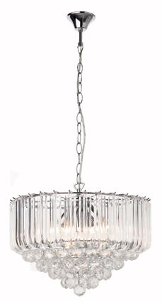 Eurolux - Otis Acrylic Chandelier 415mm Chrome