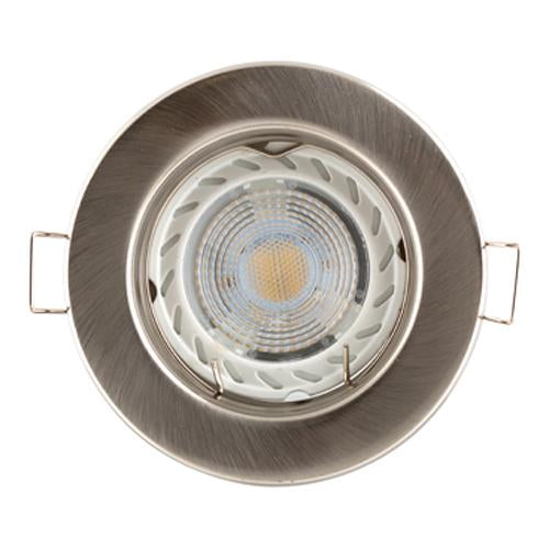 Eurolux - Downlight Satin Chrome L/Holder with LED GU10 5w