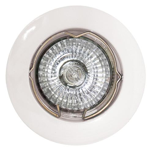 Eurolux - Straight Curved Rim Downlight 78mm White