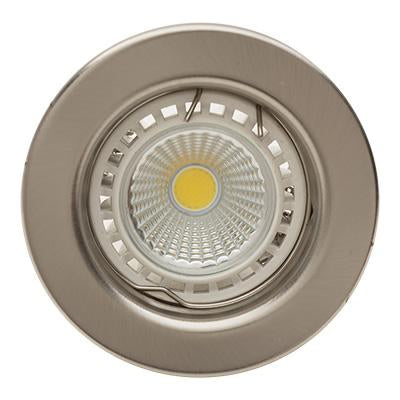 Eurolux - Straight Round Downlight 80mm Satin Chrome