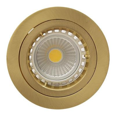 Eurolux - Straight Twist Downlight 80mm Satin Brass