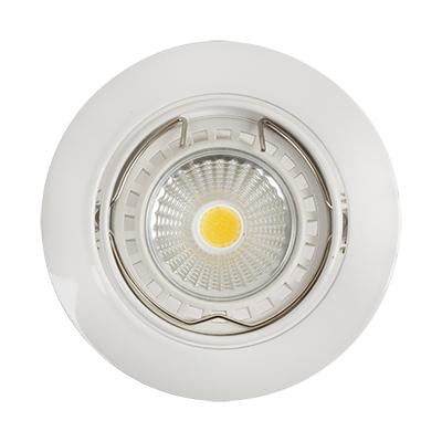 Eurolux - Tilt Curved Rim Downlight 83mm White