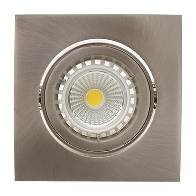 Eurolux - Tilt Twist Square Downlight Satin Chrome