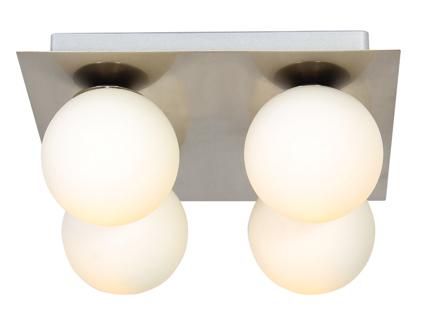 Eurolux - (Discontinued) Ferrol Ceiling Light 4LT Satin Chrome/Opal