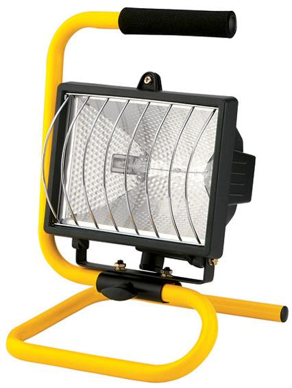 Eurolux - Halogen PorTable 500w WorkLight Yellow and Black