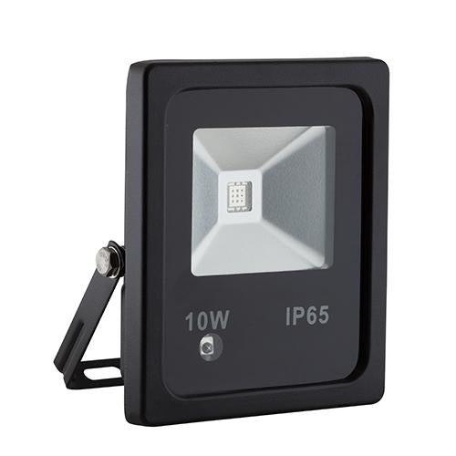 Eurolux - LED 10w Floodlight Black RGB and Remote