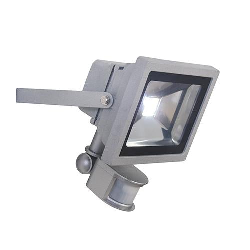 Eurolux - LED 20w Floodlight and Sensor Silver