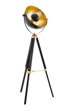 Eurolux - Covaleda Floorlight 840mm Black and Gold