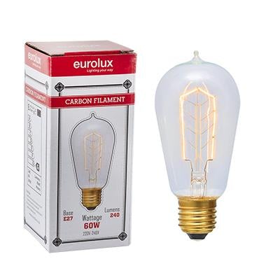 Eurolux - CB Filament Pear  E27 60w Hairpin