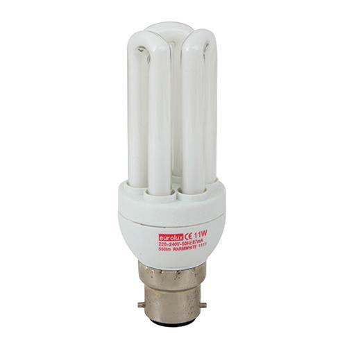 Eurolux - CFL 3U B22 11w Warm White