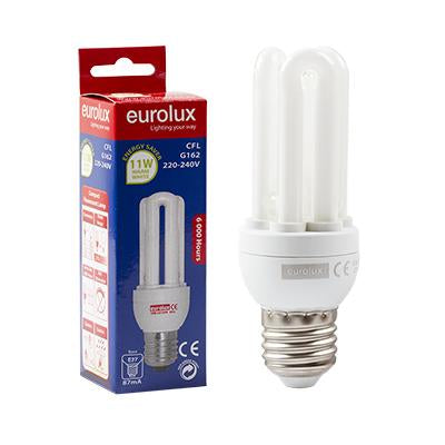 Eurolux - CFL 3U E27 11w Warm White
