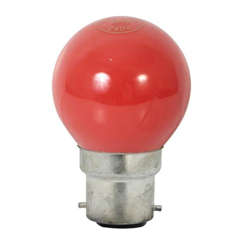 Eurolux - Coloured Golfball B22 15w Red