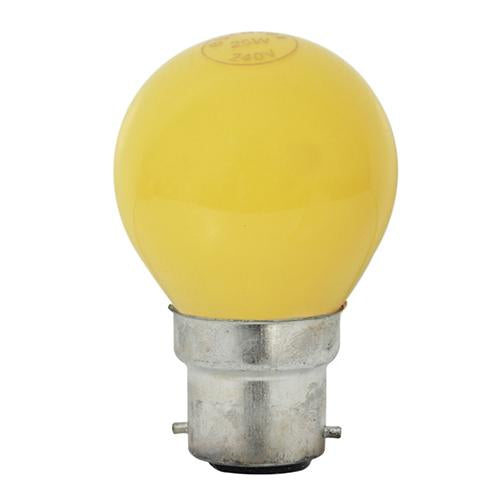 Eurolux - Coloured Golfball B22 15w Yellow