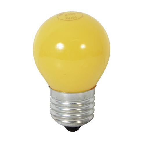 Eurolux - Coloured Golfball E27 15w Yellow