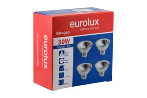 Eurolux - Halogen Closed MR16 GU5.3 50w 12v 4Pc