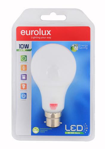 Eurolux - LED A60 Globe Opal B22 10w Warm White