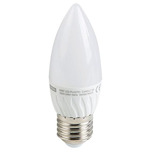 Eurolux - LED Candle Opal E27 5w WW 4Pc