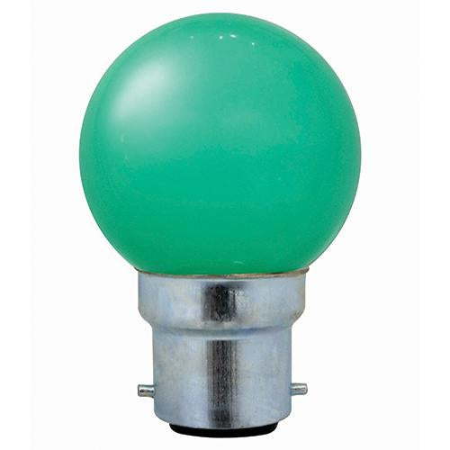 Eurolux - LED Colour Golfball B22 1w Green