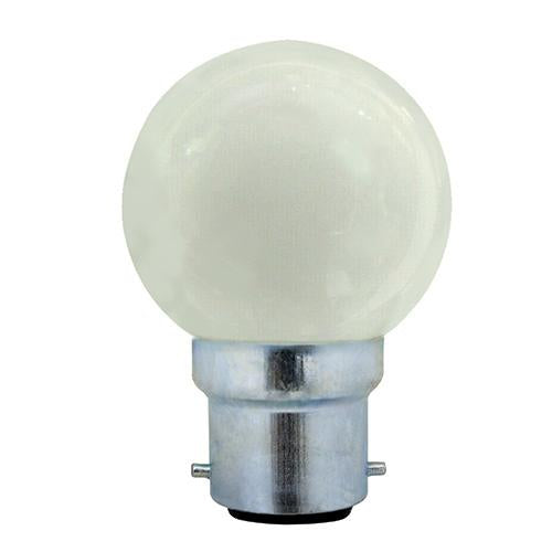 Eurolux - LED Colour Golfball B22 1w Opal DayLight