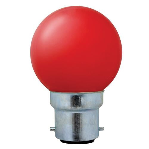 Eurolux - LED Colour Golfball B22 1w Red