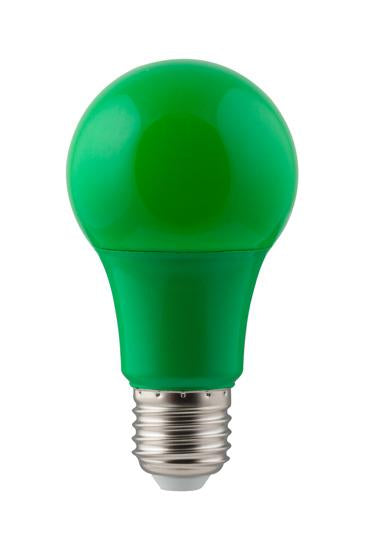 Eurolux - LED Coloured A60 Globe E27 7w Green