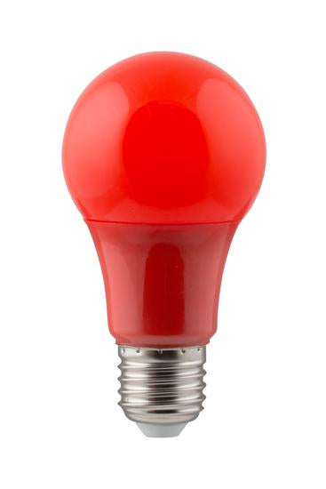 Eurolux - LED Coloured A60 Globe E27 7w Red