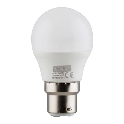 Eurolux - LED Golfball Opal B22 7w WW