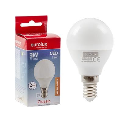 Eurolux - LED Golfball Opal E14 3w 3000K