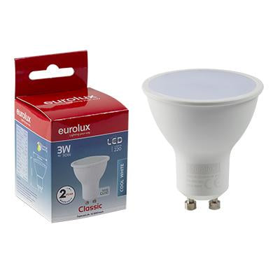 Eurolux - LED GU10 3w Cool White