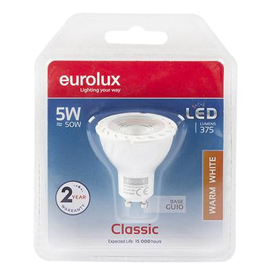 Eurolux - LED GU10 5w Warm White