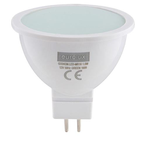 Eurolux - LED MR16 1.5w Green