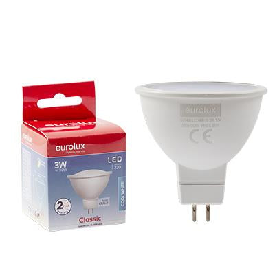 Eurolux - LED MR16 GU5.3 3w Cool White