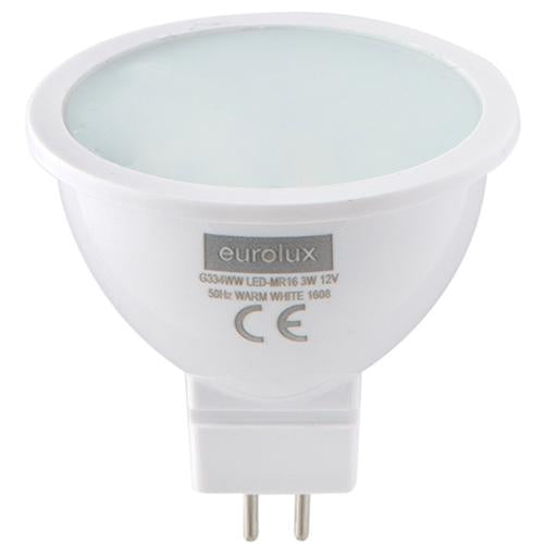 Eurolux - LED MR16 GU5.3 3w Warm White