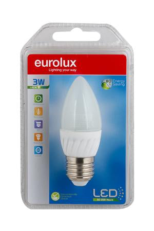 Eurolux - LED Plastic Candle E27 5w 3000K