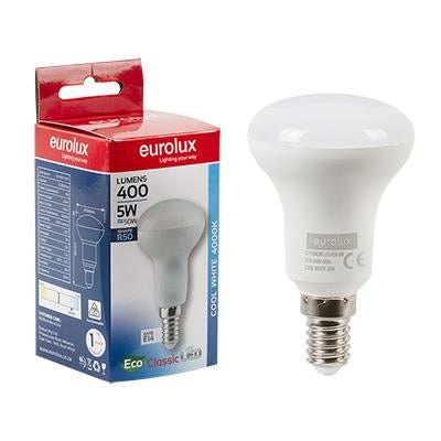 Eurolux - LED R50 Reflector E14 5w 4000K Single Box