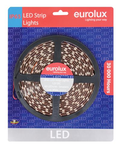 Eurolux - LED Strip 5m 14.4W/m Cool White IP65