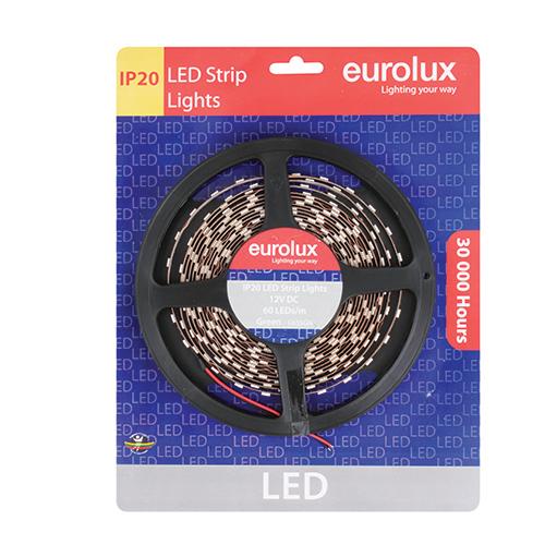 Eurolux - LED Strip 5m 14/4W/m Green IP20