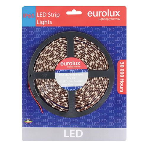 Eurolux - LED Strip 5m 14.4W/m Warm White IP65