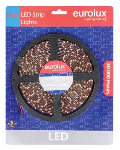 Eurolux - LED Strip 5m 4.8W/m Blue IP65