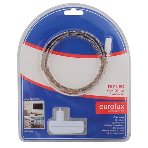 Eurolux - LED Strip DIY Kit 1m 4.8W/m CW IP65