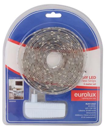 Eurolux - LED Strip DIY Kit 5m 7.2W/m RGB IP65