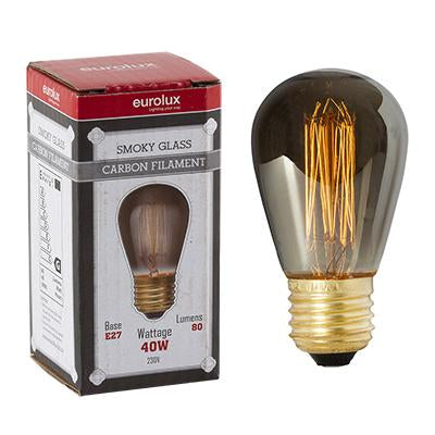 Eurolux - Smokey CB Filament Mini Pear E27 40w