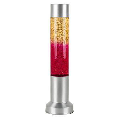 Eurolux - Glitter Lamp Pink with Grey Base