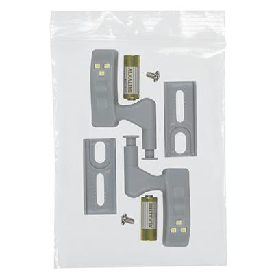 Eurolux - LED Cabinet Light Including Battery Grey Twin pack